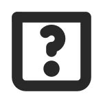 Question Mark Square SVG Icon